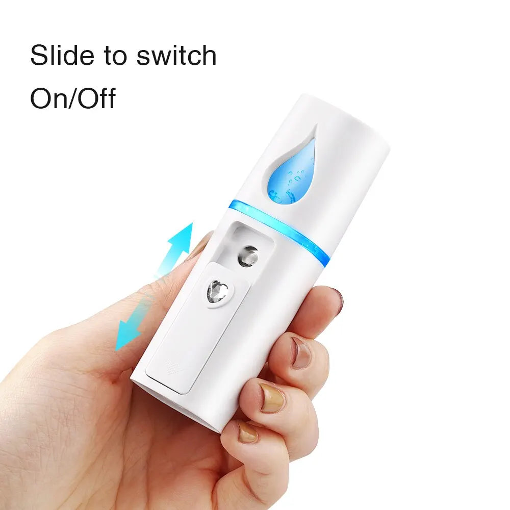 Mini Nano Mist Sprayer Cooler Facial Steamer Humidifier USB Rechargeable Face Moisturizing Nebulizer Beauty Skin Care Lootquake LLC