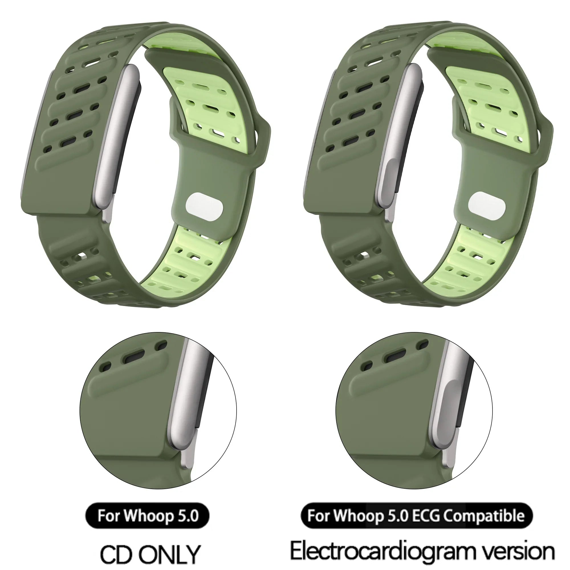 Whoop 5.0 One Silicone Band - Soft Breathable Sweatproof