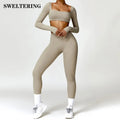 ElevateFit 2-Piece Yoga Ensemble: Comfort Meets Style THRIXINE