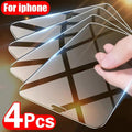 4PCS Tempered Glass for iPhone 11 12 13 14 Pro XR X XS Max Screen Protector on for iPhone 12 Pro Max Mini 7 8 6 6S Plus SE Glass Tempered Glass Easy Frame Installation HD Ultra-Thin Screen Protector Stevvex