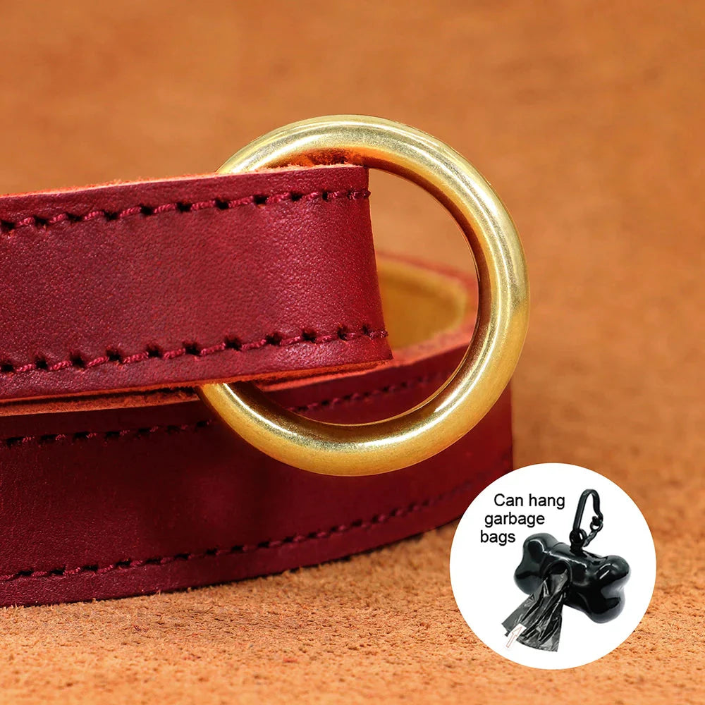 The Classic Leather Lead - Premium Dog Leash Fashioned Furbabies