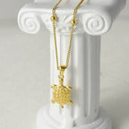 1Pc Temperament Fashion Summer Beach Blue Marine Life Sea Horse Shell Turtle Mini Fish Bead Necklace Classic Clavicle Chain