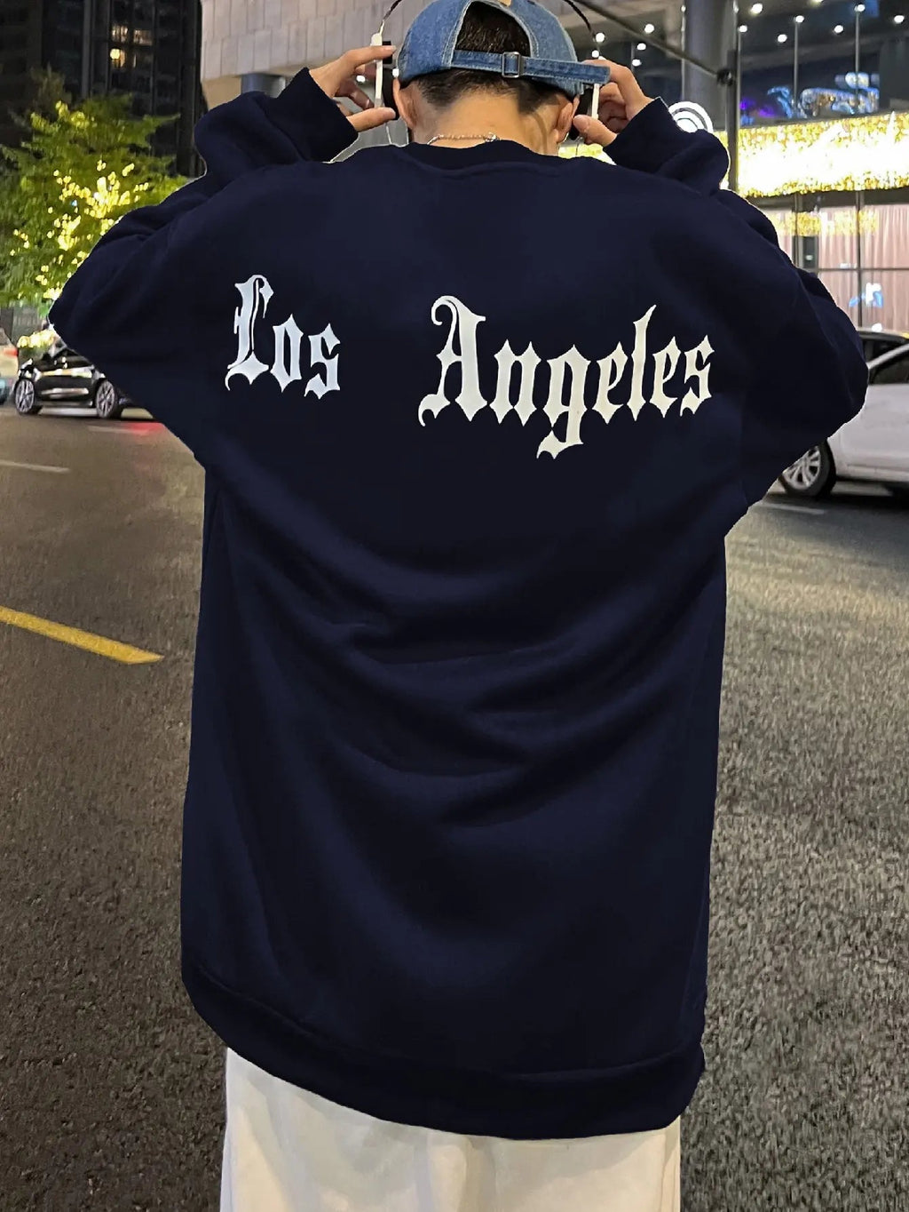 Art Letter Los Angeles Male Sweatshirts Hip Hop Simple Pullovers Fleece Casual Hoodies Autumn Comfortable Streetwear Sportswear Lootquake LLC
