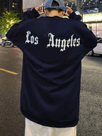 Art Letter Los Angeles Male Sweatshirts Hip Hop Simple Pullovers Fleece Casual Hoodies Autumn Comfortable Streetwear Sportswear Lootquake LLC