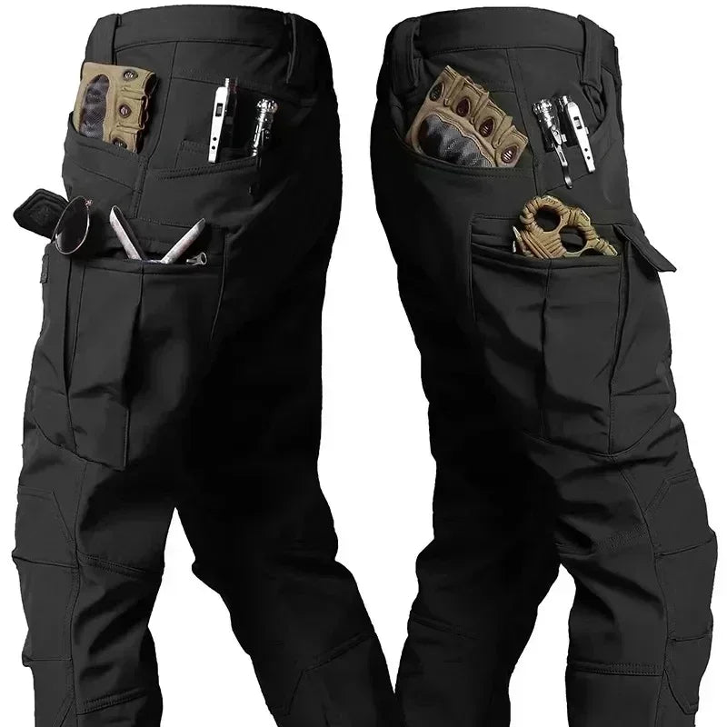 Camo Winter Tactical Sets Men Shark Skin Soft Shell Hooded Jacket+Multi-pocket Straight Cargo Pant 2Pcs Suits Waterproof Set Lootquake LLC