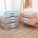 Foldable Storage Bag Non-Woven Clothing Organizer Wardrobe Closet Clothes Organizer Pillow Quilt Blanket Home Storage Bags Lootquake LLC