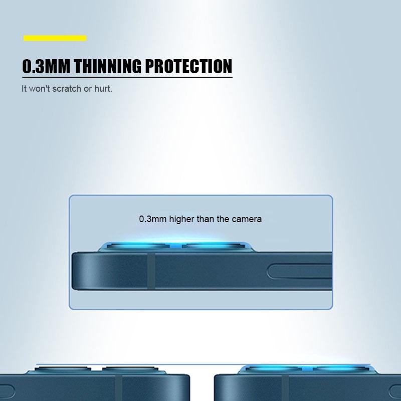 5Pcs Full Cover Protective Glass for Iphone 11 12 13 Pro XS Max Camera Protector for Iphone X 11pro Max 12 13 Mini 14 Pro Max Back Camera Protector Case Friendly Easy Installation Camera Lens Protector Stevvex