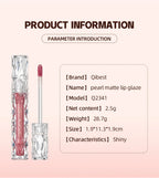 QIBEST Waterproof Diamond Shimmer Glitter Lipgloss Matte Liquid Lipstick Shiny Pearl Lip Glaze Long Lasting LipTint Women Makeup Lootquake LLC