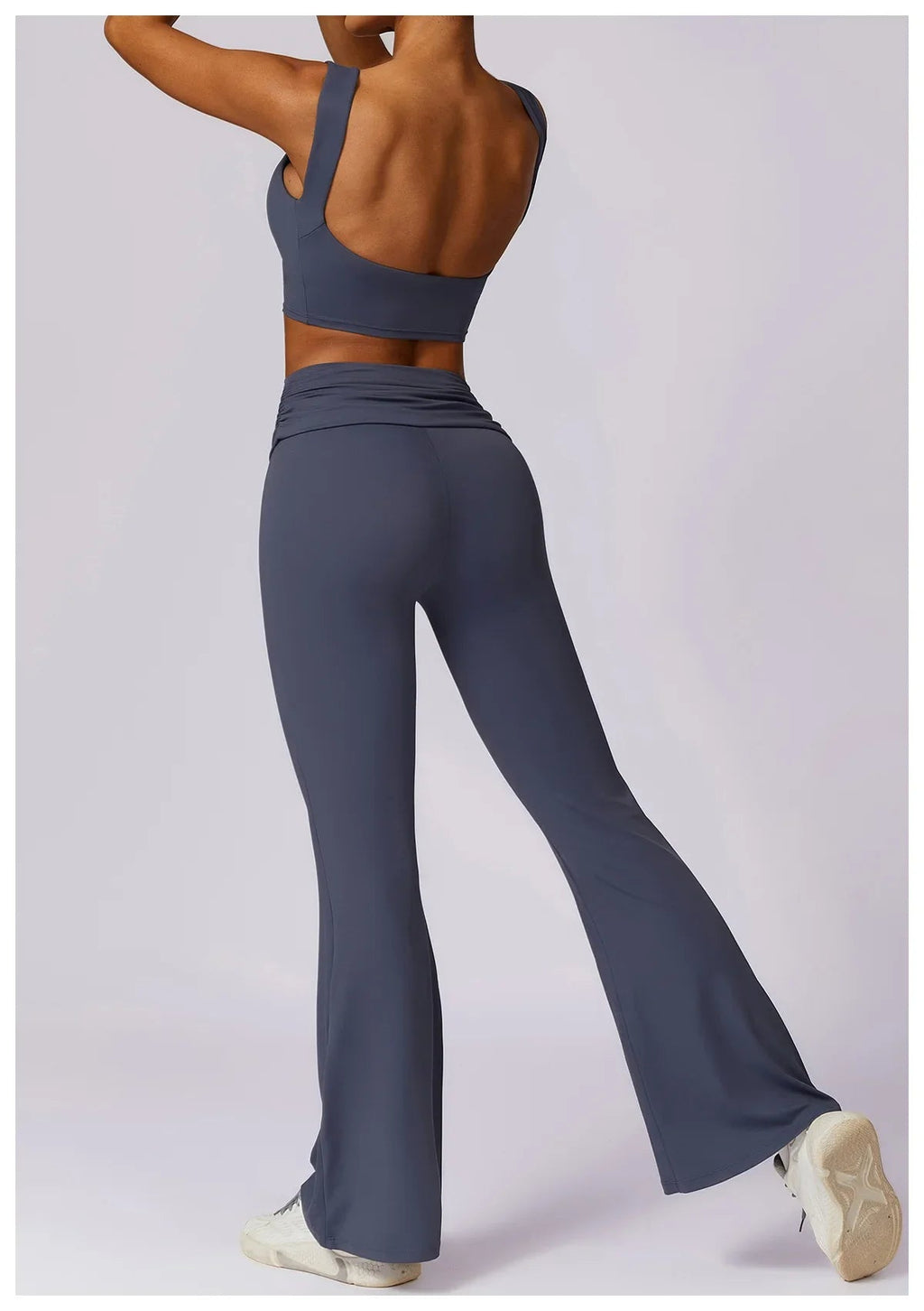 Elevate Activewear: Seamless Leggings & Top Set THRIXINE