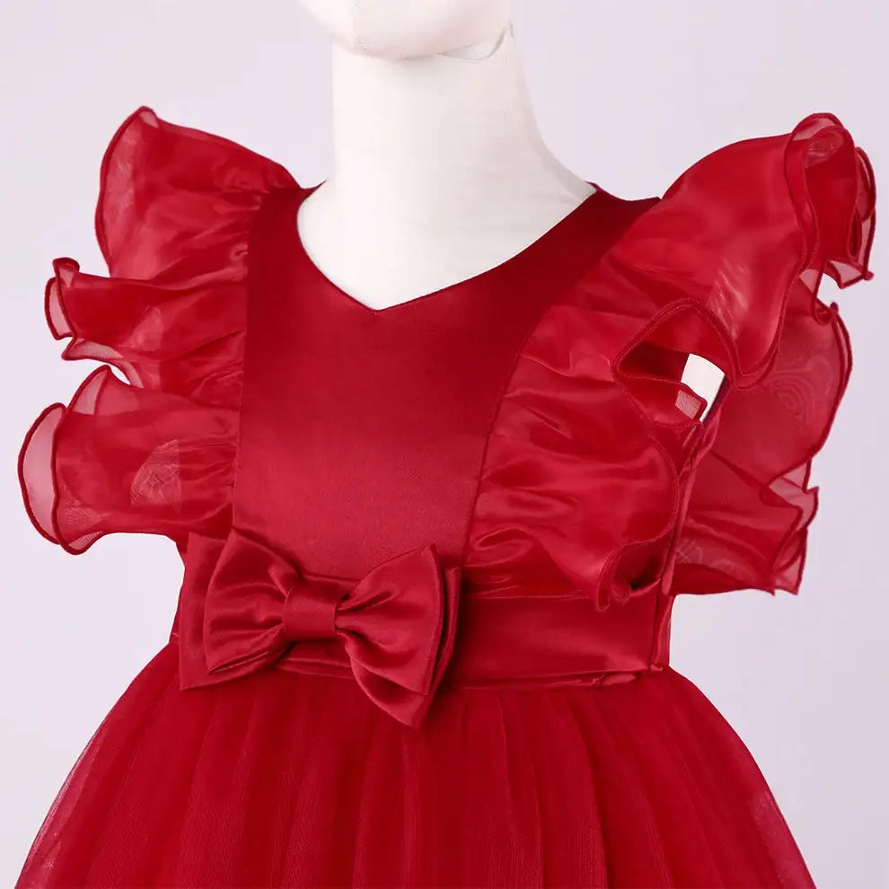 New Princess dress Large children's long dress Girl piano performance dress Festival party dress