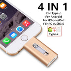 For iPhone 512GB USB Flash Drive 256G 128GB USB 3.0 Sticks External Storage Pen Drive Phone Android PC Copy Photo Videos Files