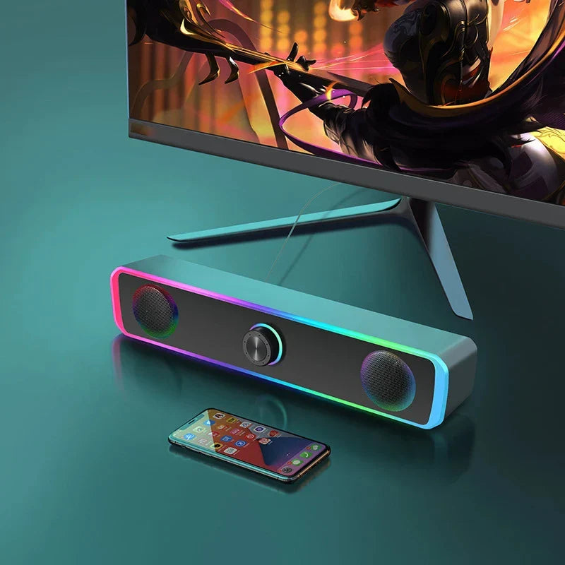 Bluetooth Speaker 4D Surround Soundbar Wired Computer Speakers Stereo Subwoofer Sound Bar for Laptop PC Theater TV Aux 3.5mm Lootquake LLC