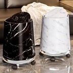 Large Capacity Trash Can Luxury Removable Litter Bins Living Room Rotating Wastebasket Food Recycle Dustbin Cleaning Supplies Lootquake LLC
