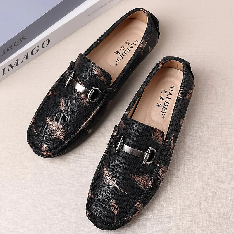 MAEDEF Men‘s High Quality Slip on Loafers 2024 Classics Fashion Leather Casual Male Shoe Comfortable Outdoor Driving Flats Shoes Lootquake LLC