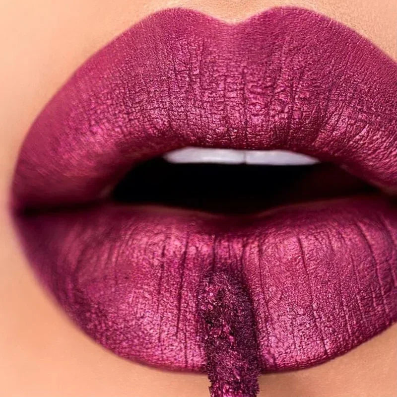 Matte Metallic Liquid Lipstick 12 Colors Waterproof Lasting Glitter Lip Gloss Shiny Shimmer Lip Tint Party Festival Lips Makeup Lootquake LLC
