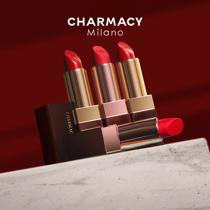 CHARMACY 6 Colors Luxury Velvet Nude Moisturize Lipstick Long Lasting Easy to Wear Korean LipStick for Women Makeup Cosmetic Lootquake LLC
