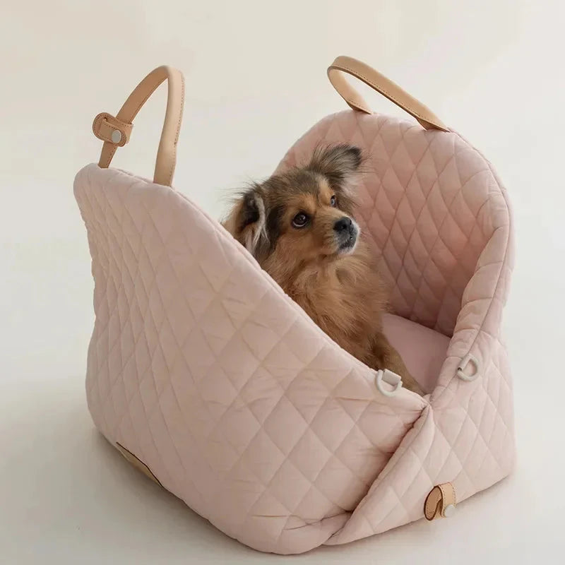 The Verona Luxe Carrier - Quilted Designer Pet Tote Fashioned Furbabies
