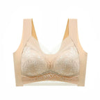 FallSweet Ice Silk Wireless Bra – Seamless Lace Bralette for Comfort