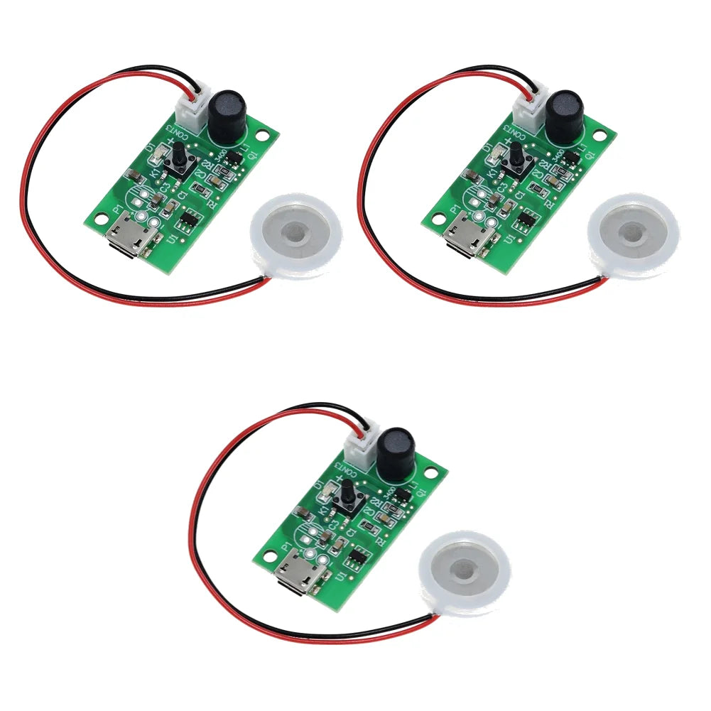 Humidifier Mist Maker and Driver Circuit Board DC 5V Fogger Atomization Film Atomizer Sheet Atomizing Ceramic Humidifier Module Lootquake LLC