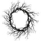 Halloween Wreath Black Branch Garland with LED Light Horror Party Haunted Festival Branch Wreath Hanging Room Halloween Decor Lootquake LLC