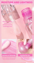 QIBEST Lip Oil Magic Warm Color Changing Lipstick Balm Lip Glaze Transparent Moisturizing Lipgloss Shiny Glitter Lips Cosmetics