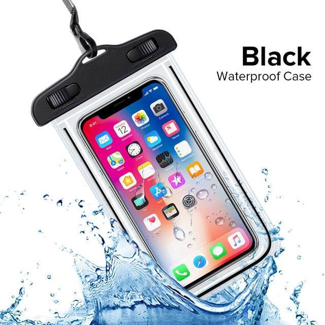 Swimming Bags Waterproof Phone Case Water proof Bag Mobile Phone Pouch Cover for iPhone 12 Pro Xs Max XR X 8 7 Phone Case Bag With Lanyard Compatible with iPhone Stevvex