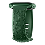 Apple Watch Silicone Band - Floral Engraved - Stylish Design - SJB-DIAMOND ELITES
