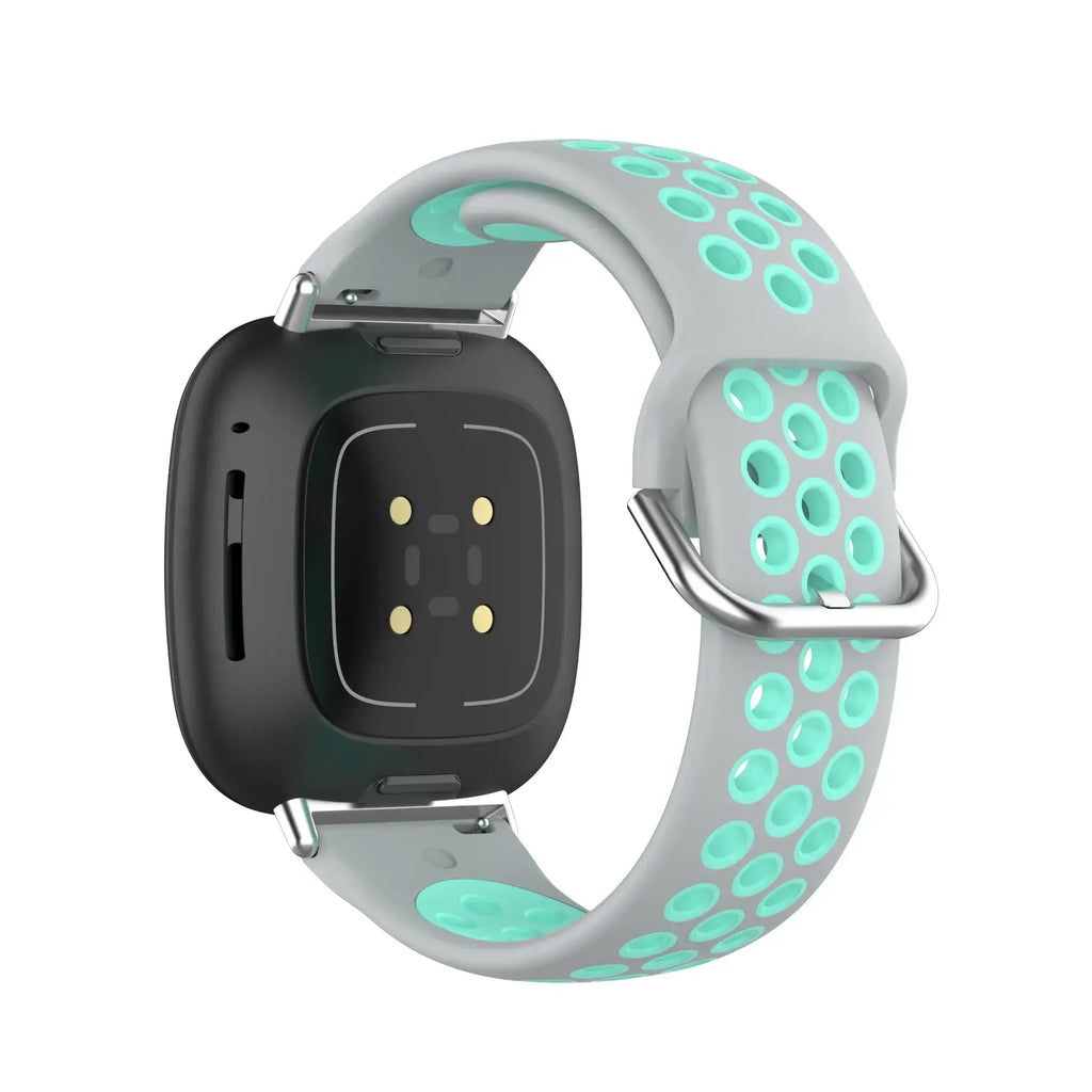 Fitbit Versa & Sense Silicone Band - Breathable Stylish Straps - SJB-DIAMOND ELITES