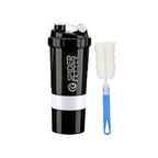 3 Layers Shaker Protein Bottle Powder Shake Cup Water Bottle Plastic Mixing Cup Body Building Exercise Bottle Lootquake LLC