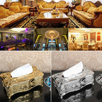 Luxury Continental Acrylic Tissue Box Kitchen Tissue Storage Box Handkerchief Toilet Tissue Holder Home Storage Supplies Lootquake LLC