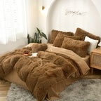 Mink four-piece set, plush crystal duvet set of four