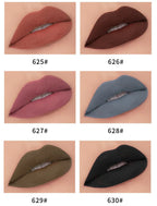 Matte Liquid Lipstick Waterproof Long Lasting Sexy Velvet Lip Gloss Nude Pigment Red Black Women Beauty Makeup Cosmetics