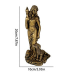 Goddess Statue Resin Sculpture Figurine Retro Witch Statue Goddess Spiritual Figurine Craft Art Statue for Home Decoration Lootquake LLC