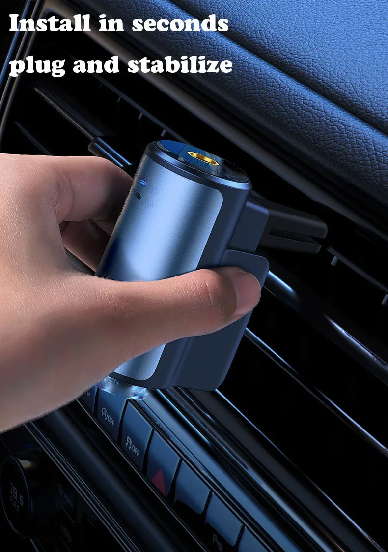 Electric Auto Air Diffuser Aroma Car Air Vent Humidifier Mist Wood Grain Essential Oil Aromatherapy Freshener Perfume Fragrance Lootquake LLC