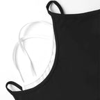Sporty Jumpsuits Black Women Backless Fashion O-Neck - SJB-DIAMOND ELITES