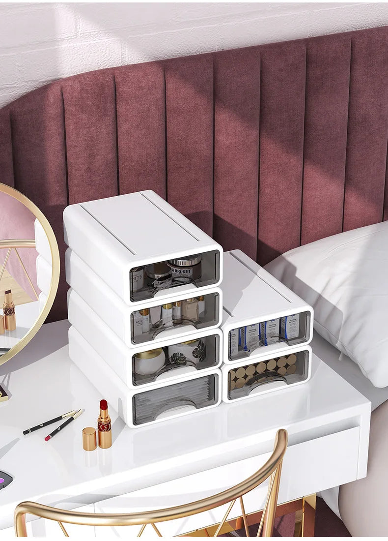Storage Drawers Desk Organizer Box Desk Stationery Drawer Storage Toiletries Organizer Box Clutter Desk Shelving Home Storage Lootquake LLC