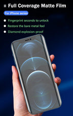 4pcs Matte Film For Iphone 11 12 13 Pro Max Mini Frosted Screen Protectors For Iphone X Xr Xs Max 6 6s 7 8 Plus Se Anti Glare Matte Finish Anti-fingerprint Film Stevvex