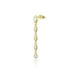 ANDYWEN 100% 925 Sterling Silver Gold Spicy Earring Chain Ovals Locker Earring Women Pendientes Luxury Fine Jewelry 2023 Clips