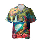 3D Print Hula Girl Graphic Beach Shirts For Men Casual Short Sleeve Hawaiian Dancer Blouses Aloha Beach Button Shirts Mens Tops Lootquake LLC