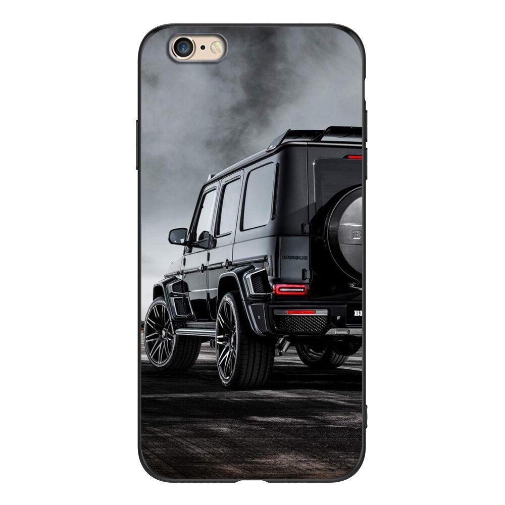 Cute Cover Soft Silicone Print Cars Print Phone Case For Iphone 5s 5 S Se 2016 4.0" Case Phone Cover On  Iphone 6s 6 S Plus Funda Bumper Black Case Sport Race Car Stevvex