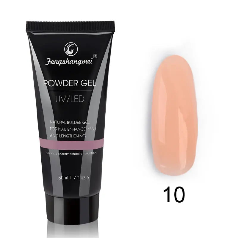 Poly Nail Gel 30g Nude Nature Builder for Nail Extension All Season Gel Color for 3D Molding Gel Nail Strengtheners Long Lasting
