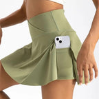 Women Pleated Tennis Skirt with Pockets - SJB-DIAMOND ELITES