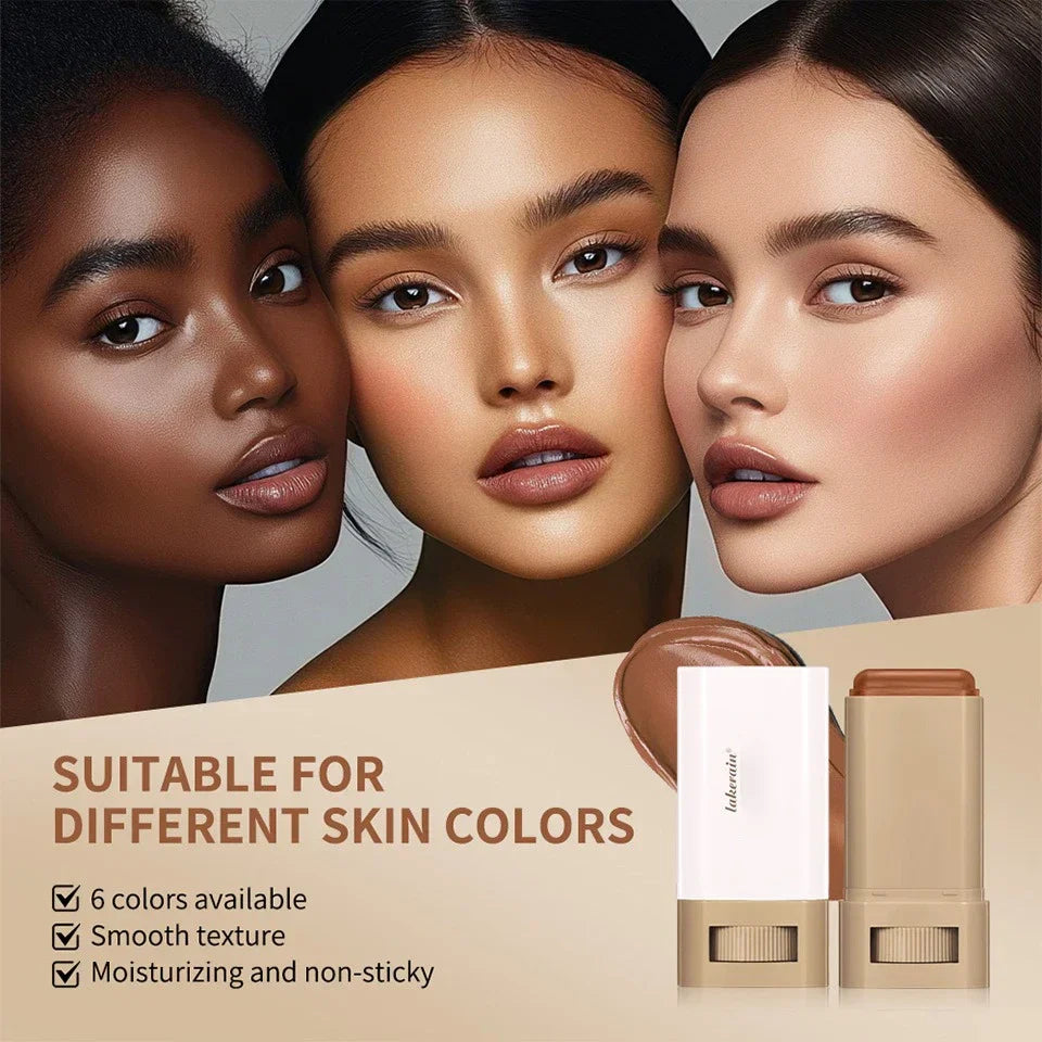 Foundation Stick Balm Skin Bronze Tint Eraser Foundation Stick Smooth Plumper Long-lasting Flawless Makeup Face Beauty Cosmetics Lootquake LLC