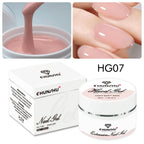 30ML Hard Gel For Nail Extension Milky White Builder Constructor Gel Self Leveling Reinforcement Nail Gels Camouflage Manicure Lootquake LLC