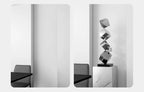 Stainless Steel Geometric Modeling Statues Modern Simple Luxury Living Room Entrance Hall Lobby Creative Sculptures Home Decor Lootquake LLC