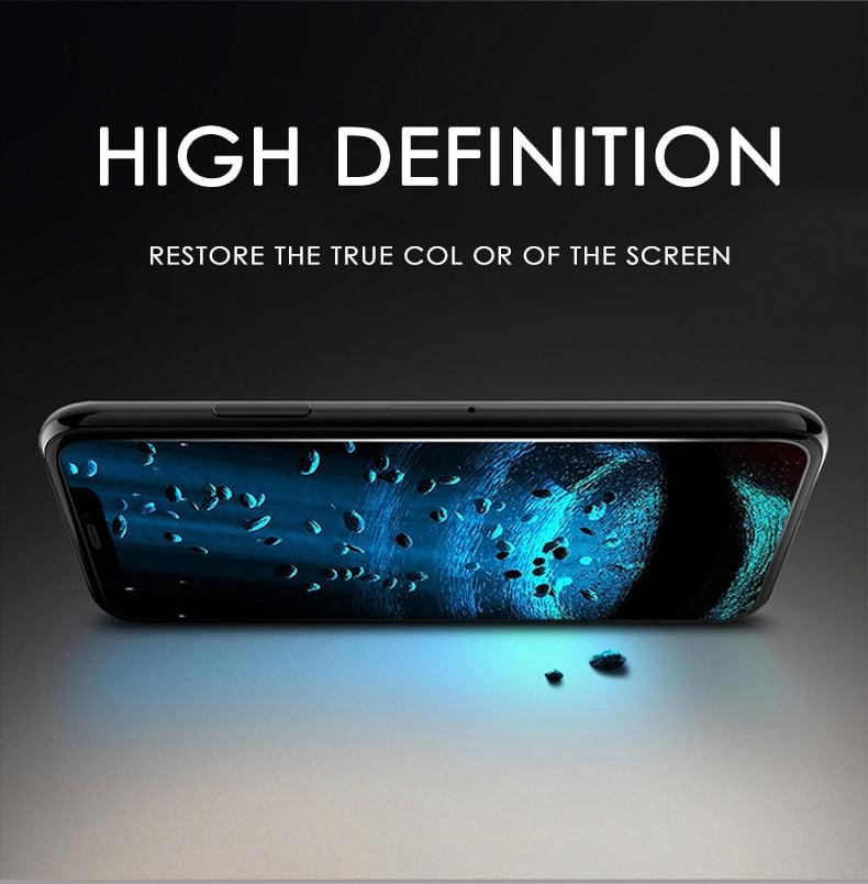 4PCS Tempered Glass for iPhone 11 12 13 Pro XR X XS Max Screen Protector on for iPhone 14 Pro Max Mini 7 8 6 6S Plus 5S SE Glass Tempered Glass Pad Full Screen Screen Protector Stevvex