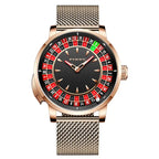 Pindu Player Gambling Series Men's Watch European Roulette Poker Game Fully Automatic Mechanical Sports Design Party Watch