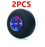 New Bathroom Waterproof Wireless LED Bluetooth Speaker Large Suction Cup Mini Portable Speaker Outdoor Sports Stereo Speaker Lootquake LLC