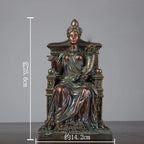 In Stock Fortuna Scuplture Statue of Tyche Greek Mythology Lucky Wealth Figurines Antique Ornament Home Decor Office Lootquake LLC