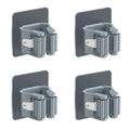 2/4PCS Home Storage Rack Bathroom Suction Hanging Pipe Traceless Hooks Wall Mounted Mop Organizer Holder Waterproof Broom Hanger Lootquake LLC